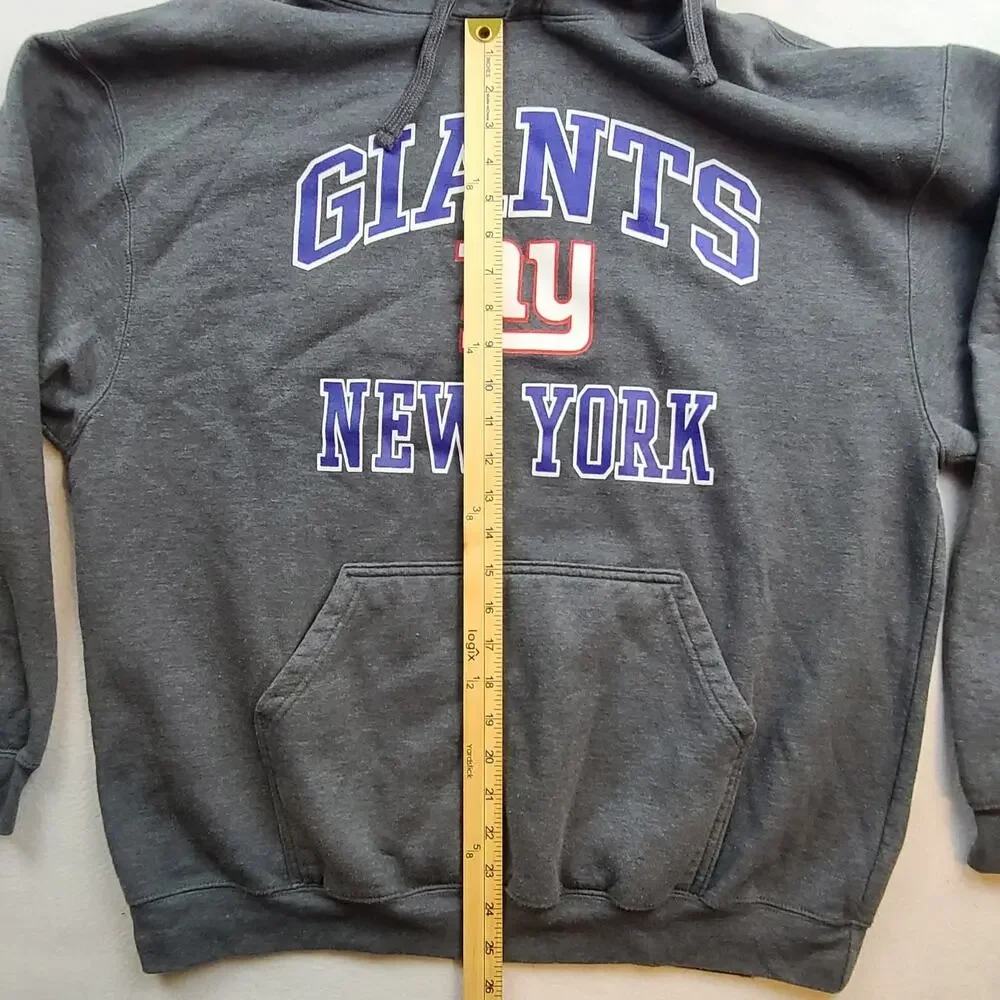 New York Giants Fanatics Hoodie Men's 1XL Charcoal Gray Pullover NFL Football